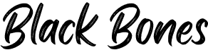 preview image of the Black Bones font