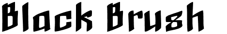 preview image of the Black Brush font