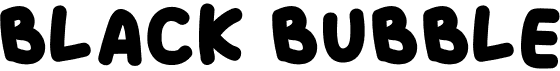preview image of the Black Bubble font