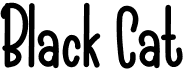 preview image of the Black Cat font