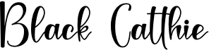 preview image of the Black Catthie font
