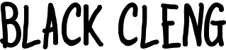 preview image of the Black Cleng font