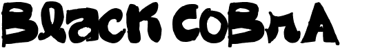 preview image of the Black Cobra font