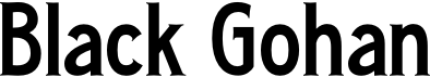 preview image of the Black Gohan font