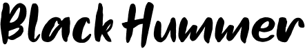 preview image of the Black Hummer font