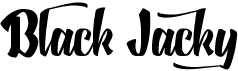 preview image of the Black Jacky font