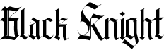 preview image of the Black Knight font