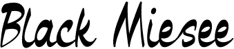 preview image of the Black Miesee font