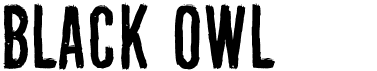 preview image of the Black Owl font