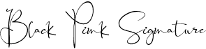 preview image of the Black Pink Signature font