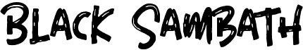 preview image of the Black Sambath font