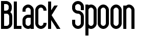preview image of the Black Spoon font