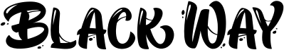 preview image of the Black Way font