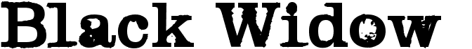 preview image of the Black Widow font