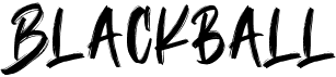 preview image of the Blackball font