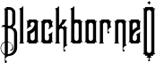 preview image of the Blackborneo font