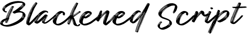 preview image of the Blackened Script font