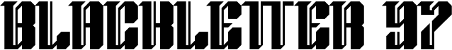 preview image of the Blackletter 97 font