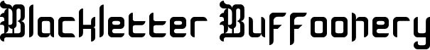 preview image of the Blackletter Buffoonery font