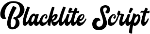 preview image of the Blacklite Script font