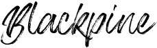 preview image of the Blackpine font