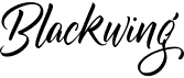 preview image of the Blackwing font