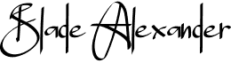 preview image of the Blade Alexander font