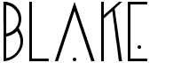 preview image of the Blake font
