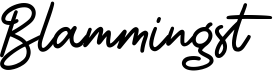 preview image of the Blammingst font