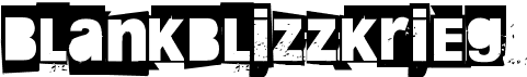 preview image of the Blankblizzkrieg font