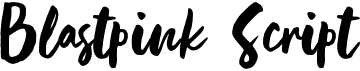 preview image of the Blastpink Script font