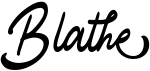 preview image of the Blathe font