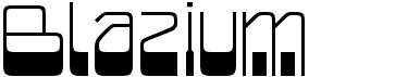 preview image of the Blazium font