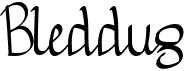 preview image of the Bleddug font