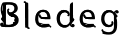 preview image of the Bledeg font