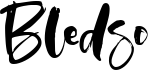 preview image of the Bledso font