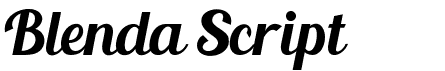 preview image of the Blenda Script font