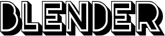 preview image of the Blender font