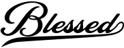 preview image of the Blessed font