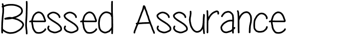 preview image of the Blessed Assurance font