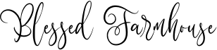 preview image of the Blessed Farmhouse A font