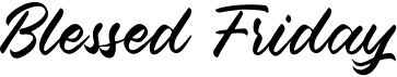 preview image of the Blessed Friday font
