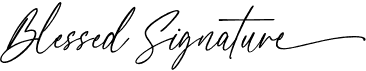 preview image of the Blessed Signature font
