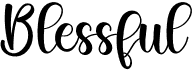 preview image of the Blessful font