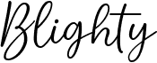 preview image of the Blighty font