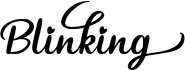 preview image of the Blinking font
