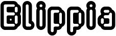 preview image of the Blippia font