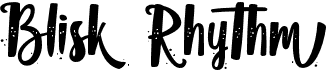 preview image of the Blisk Rhythm font