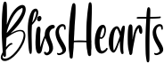 preview image of the BlissHearts font