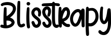 preview image of the Blisstrapy font
